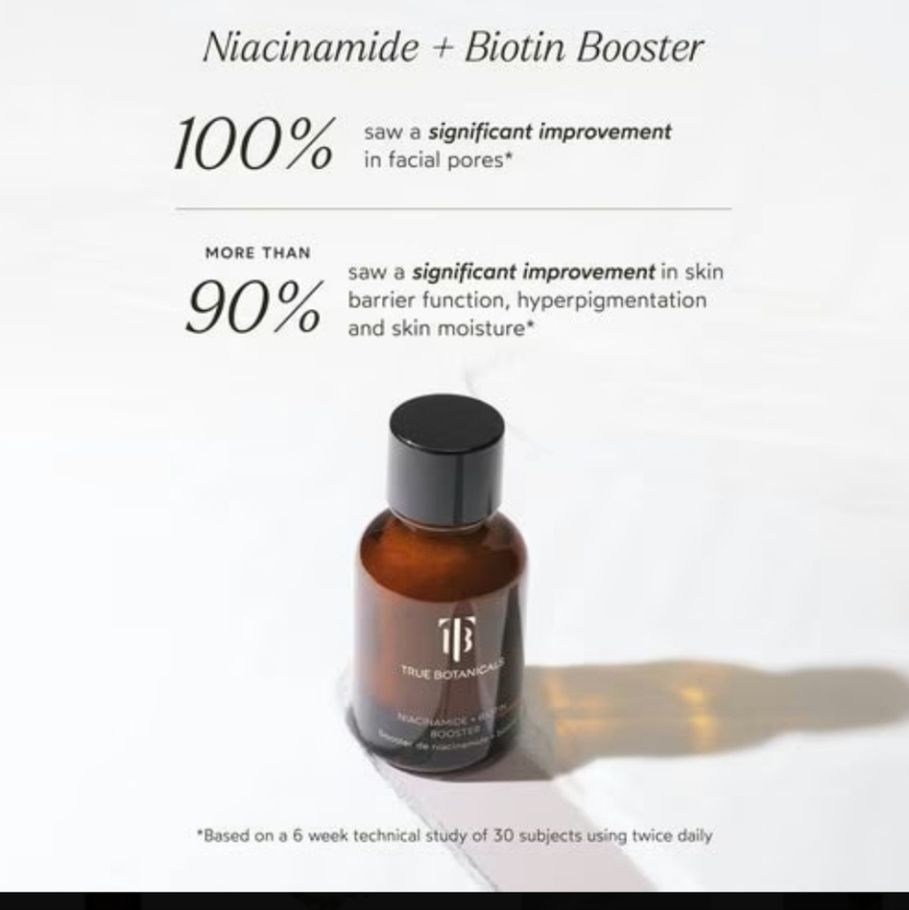 CLEARANCE! True Botanicals Niacinamide + Biotin Booster, .49oz, NIB - Picture 3 of 7